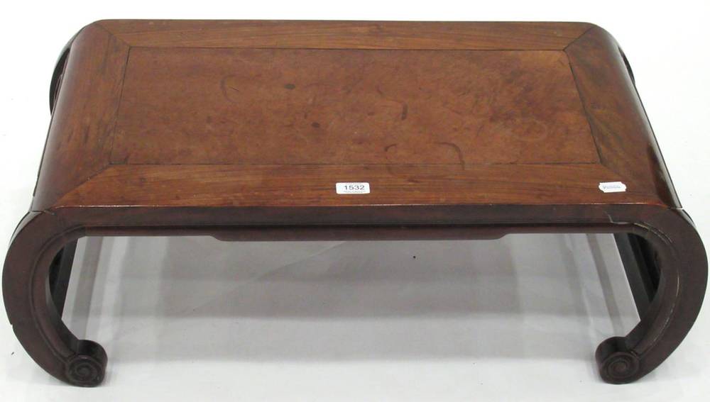 Lot 1532 - A Chinese Hardwood Opium Table, late 19th