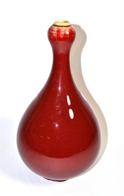 Lot 12 - A Chinese sang-de-boeuf bottle vase, 35cm height