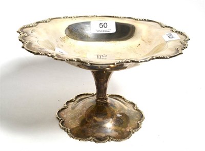 Lot 50 - A silver pedestal dish