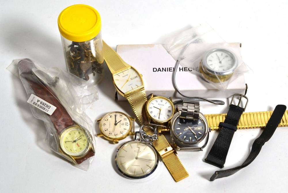 Lot 263 - A quantity of watches and watch keys etc (qty)