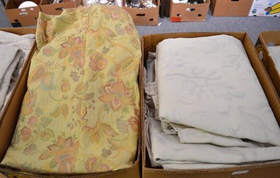 Lot 1030 - Vintage curtains in five boxes