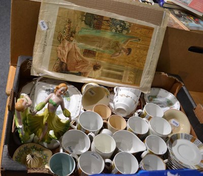 Lot 1036 - Miscellaneous ceramics including a pair of Art Deco dancing figures; various Susie Cooper,...