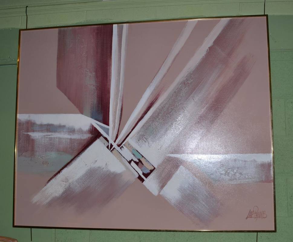 Lot 1112 - Lee Reynolds, Abstract, signed, oil on canvas