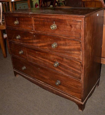 Lot 1188 - A George III mahogany four height chest of drawers