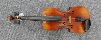 Lot 2004 - Viola 15'' two piece back, with label 'Antonius Stradavarius, Cremonisis 1732' and 'German...