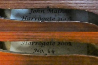 Lot 2011 - Violin 14'' two piece back, ebony fingerboard, with label 'John Mather Harrogate 2002 No.44'