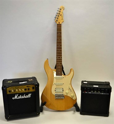 Lot 2019 - Electric Guitar Yamaha Pacifica natural finish, 3 pickups, one volume and one tone control,...