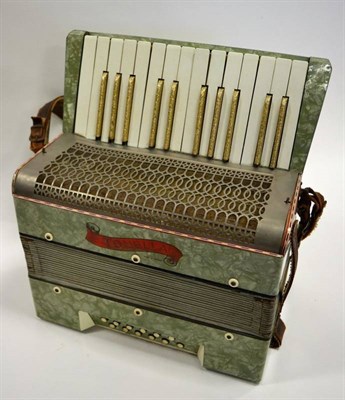 Lot 2048 - Accordion By Tonella Made in Saxony, 25 piano keys 12 bass buttons