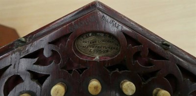 Lot 2051 - Concertina Lachenal no.192768, Duet Anglo System, 15 buttons each side, palm rest stamped...