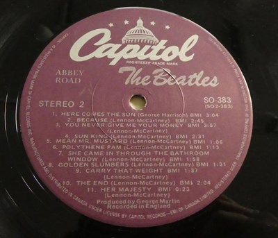 Lot 2070 - The Beatles Long Playing Records 2xPlease Please Me, 2xWith the Beatles, 3xA Hard Days Night...