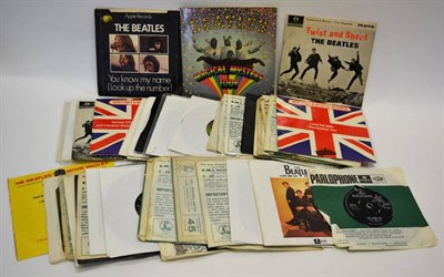 Lot 2076 - The Beatles Various Singles including Roll Over Beethoven (South African Issue), Ob-la-di...