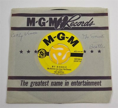 Lot 2077 - The Beatles With Tony Sheridan Single My Bonnie MGM Manufactured by Quality Records, in MGM sleeve