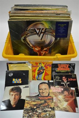 Lot 2078 - Various Long Playing Records including Led Zeppelin Houses of the Holy, David Bowie Ziggy...