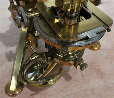 Lot 2086 - A Fine Watson ''Van Heurck'' Binocular Microscope No. 5414. This was Watson's finest model of a...