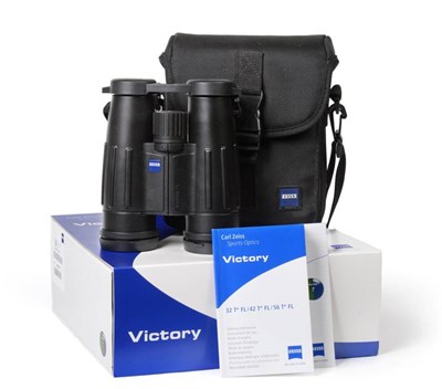 Lot 2093 - Carl Zeiss Sports Optics Victory 10x42 FL T* Binoculars no.3089299, with black casing in...