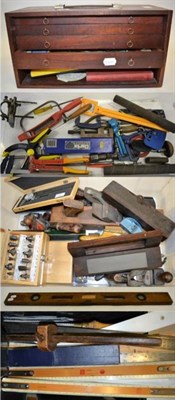 Lot 2114 - Various Planes And Other Tools including Stanley No.7, Stanley No.4, Stanley No.78 shoulder...