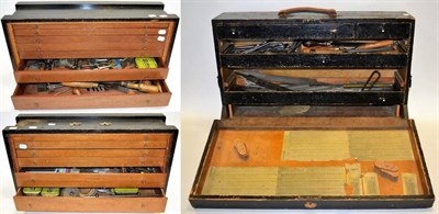 Lot 2115 - Various Tools including numerous chisels and gouges, files, dividers, drill bits, and assorted...