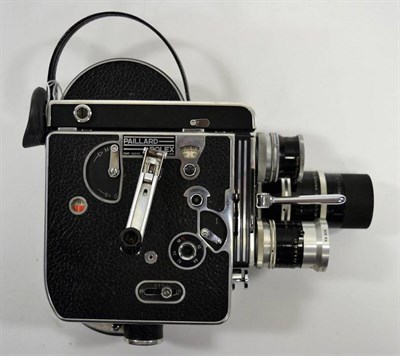 Lot 2146 - Paillard Bolex H16 Reflex Cine Camera with Pizar H16 RX f1.5 25mm lens, Switar H16 RX f1.6 10mm...