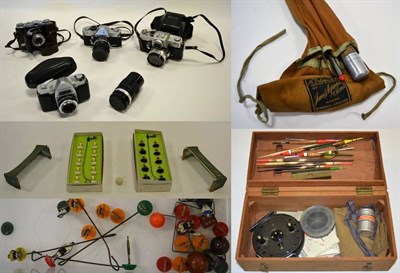 Lot 2158 - Various Cameras including Petri Flex 7, Petri Uvi, Balda and Korvette and accessories; together...