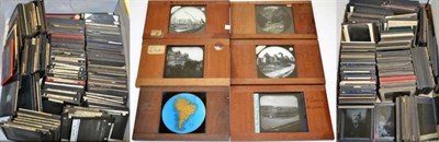 Lot 2161 - Magic Lantern Slides a collection of assorted mostly topographical examples including 7 in...