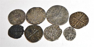 Lot 8 - Edward III (1327-1377), Halfgroat, pre-Treaty, York, series E, (S.1581); Penny, Treaty period,...