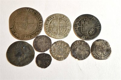 Lot 14 - Tudor coinage. Elizabeth I (1558-1603), Shilling, 6th issue, mm. A, (S.2577); Sixpence, 3rd and 4th