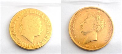 Lot 28 - George III (1760-1820), Sovereign, 1817, (S.3785); George IV (1820-1830), Sovereign, bare head...