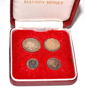 Lot 54 - George V (1910-1936), Maundy set, 1931, in modern fitted case, (S.4043). Toned, uncirculated