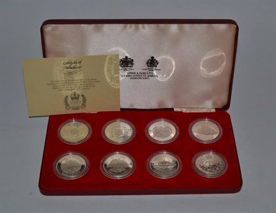 Lot 73 - Elizabeth II (1952-), silver proof commemorative Crowns, 1977, (8), each sterling silver in...