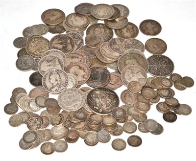 Lot 79 - British Sterling Silver Coins: a useful group of approximately 75 pre-1920 sterling silver...