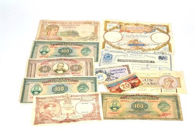 Lot 122 - France, 50 Francs, 1933, brown, blue and multicolour, two angels above, mercury below, J.Boyer...