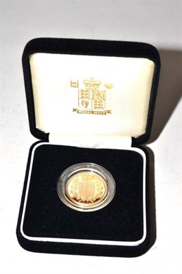 Lot 186 - Elizabeth II (1952-), gold proof Sovereign, 2002, in Royal Mint box and case of issue with...