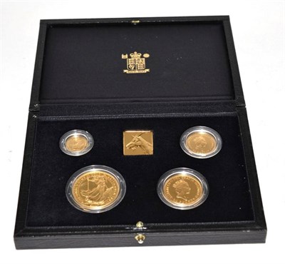 Lot 195 - Elizabeth II (1952-), Britannia gold proof set, 1991, 100 pounds down to 10 pounds (4 coins),...