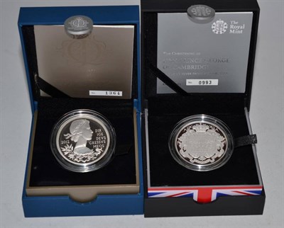 Lot 203 - Elizabeth II (1952-), silver proof piedfort £5 (2), 2012 Queen's Diamond Jubilee, 3,187...