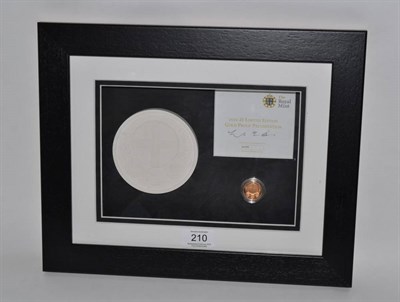 Lot 210 - Elizabeth II (1952-), proof £1 struck in gold, 2010, London Limited Edition Presentation with...