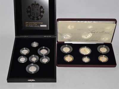 Lot 215 - Elizabeth II (1952-), silver proof piedfort collection, 2006, comprising crown (with selective gold