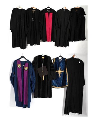 Lot 2069 - Assorted Early 20th Century Academic and Ecclesiastical Robes, including makers W Northam WC2,...