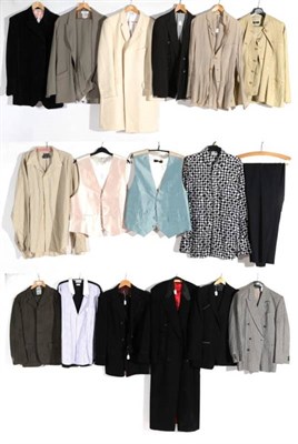 Lot 2095 - Assorted Gents Suits, Separates and Wool Coats, comprising Commes Des Garcons khaki cotton...