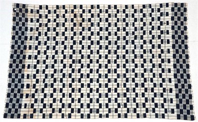 Lot 2143 - Early 20th Century Ghanian Kente Cloth, incorporating strips of blue and white woven and...