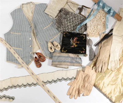 Lot 2156 - Group of Assorted 19th Century and Later Textiles, Accessories and Haberdashery Items,...