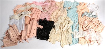 Lot 2166 - Assorted Circa 1920s and Later Undergarments, including pink cotton and corsets, brassieres,...