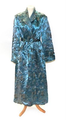 Lot 2189 - Early 20th Century Costume Accessories, comprising circa 1920s Chinese blue brocade robe with...