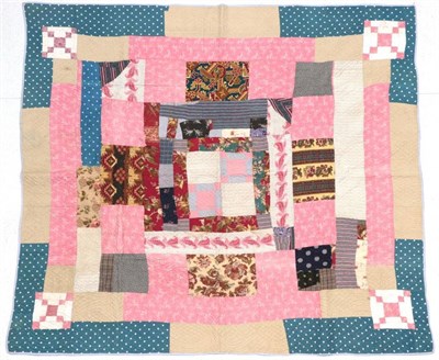 Lot 2244 - From the Estate of Hannah Hauxwell (1926-2018) Late 19th Century Cotton Patchwork Quilt, with...