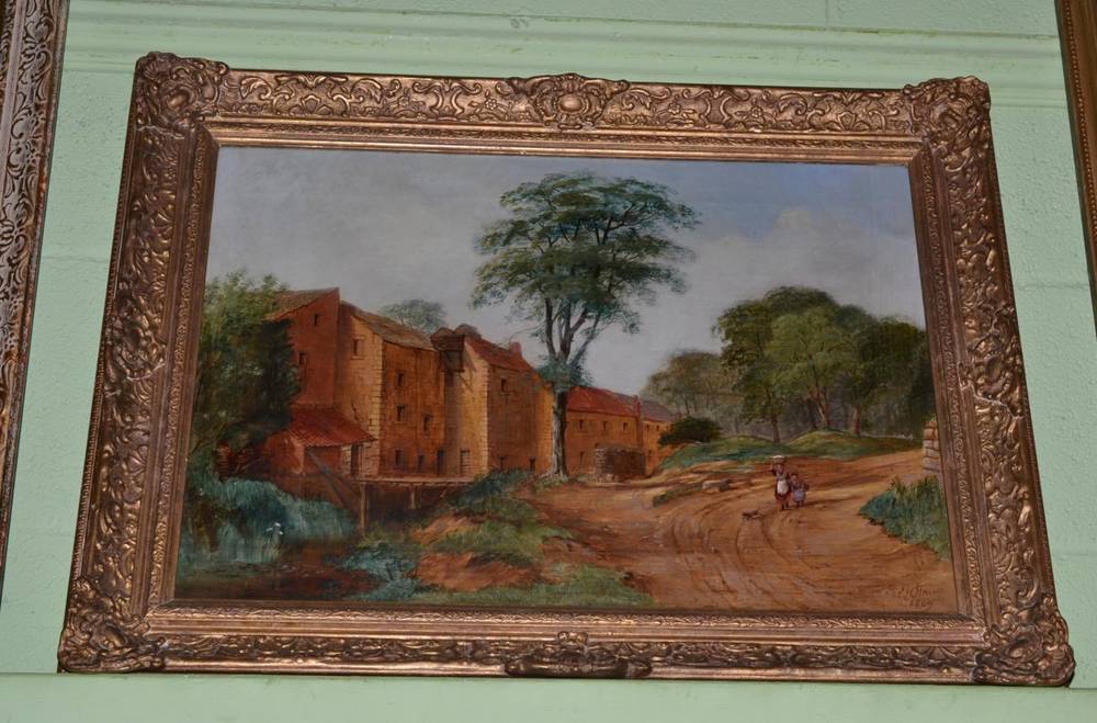Lot 1005 - Thomas Hair (19th century) Landscape, signed, oil on canvas