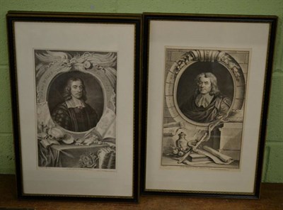Lot 1019 - After Sir Peter Lely ''Thomas Sydenham MD'', engraving; together with two further engravings of...