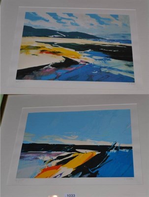 Lot 1033 - Donald Hamilton Fraser (1929-2009), Kintyre, signed, lithograph; together with another by the...