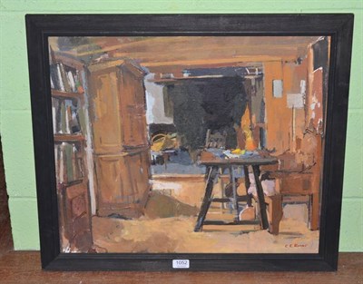 Lot 1052 - Caroline Romer (b.1955) ''Interior Casa, Graciona Unarre'', signed, oil on canvas