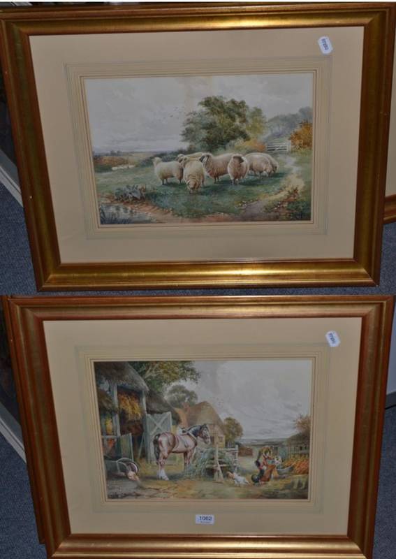 Lot 1062 - Cecil James Keats (19th/20th century) Country scenes, signed, two watercolours (2)