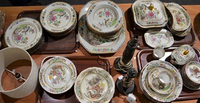 Lot 1153 - An assembled Copeland Spode ''Indian Tree'' pattern dinner service, various dates (damages) and two