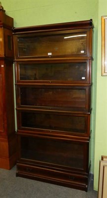 Lot 1176 - A Globe Wernicke five height glazed bookcase